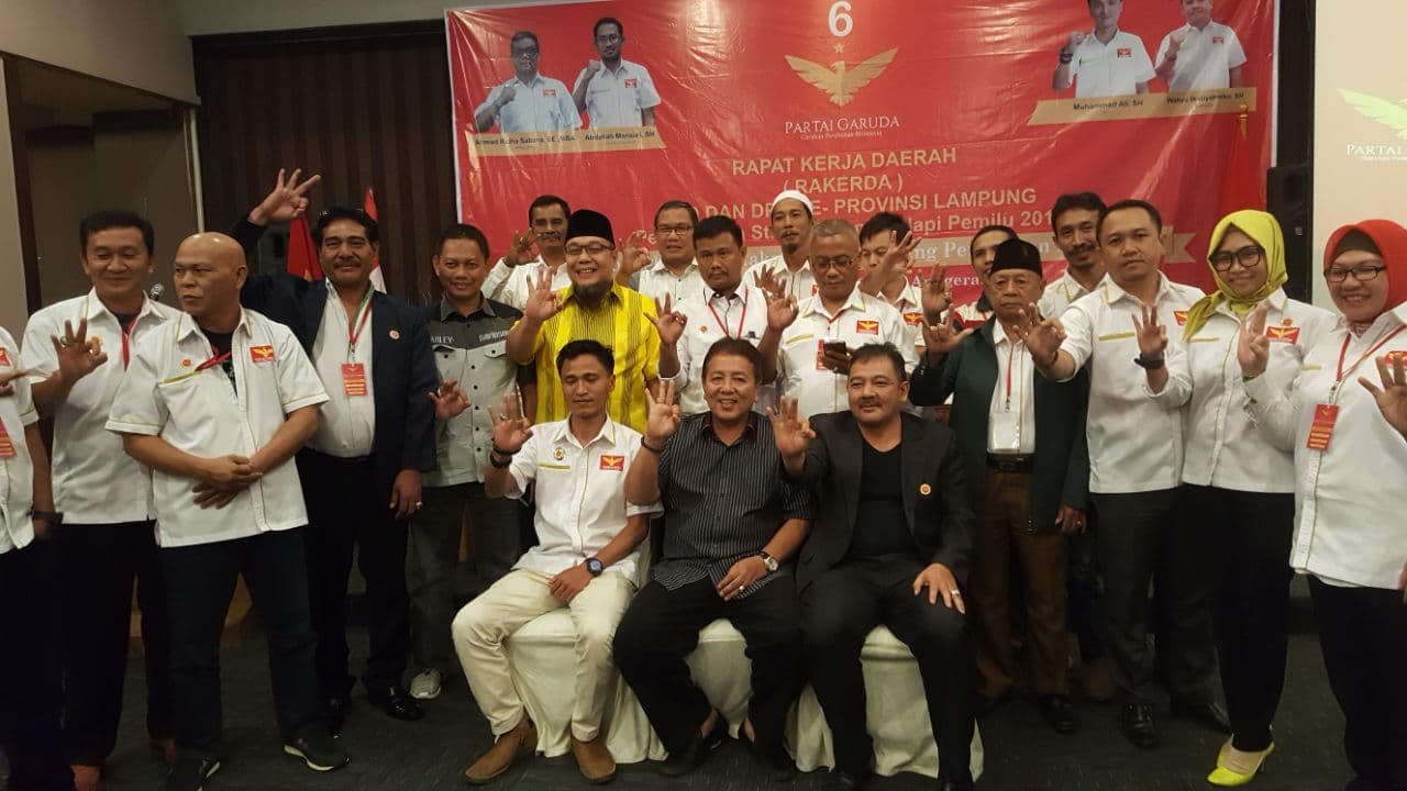 Partai Garuda Resmi Dukung Arinal &#8211; Nunik di Pilgub Lampung