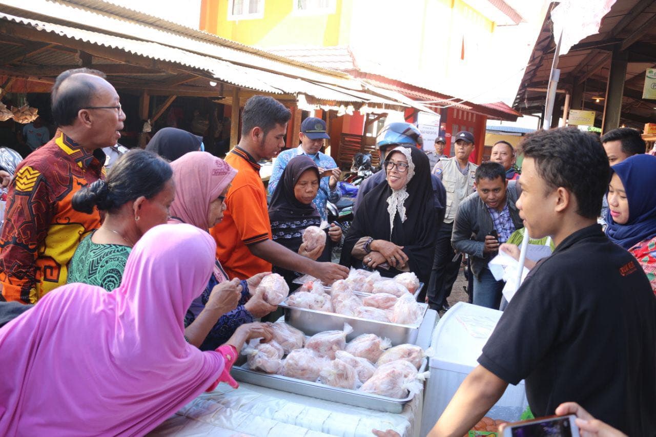 Distan Pangan Lampung Gelar Pasar Murah Serentak di 3 Pasar
