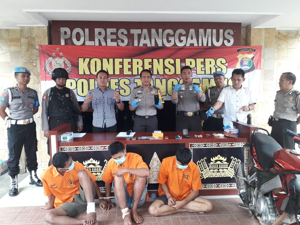 Timsus Black Dolphin Polres Tanggamus Amankan Dua Pelaku Curas Spesialis Jambret