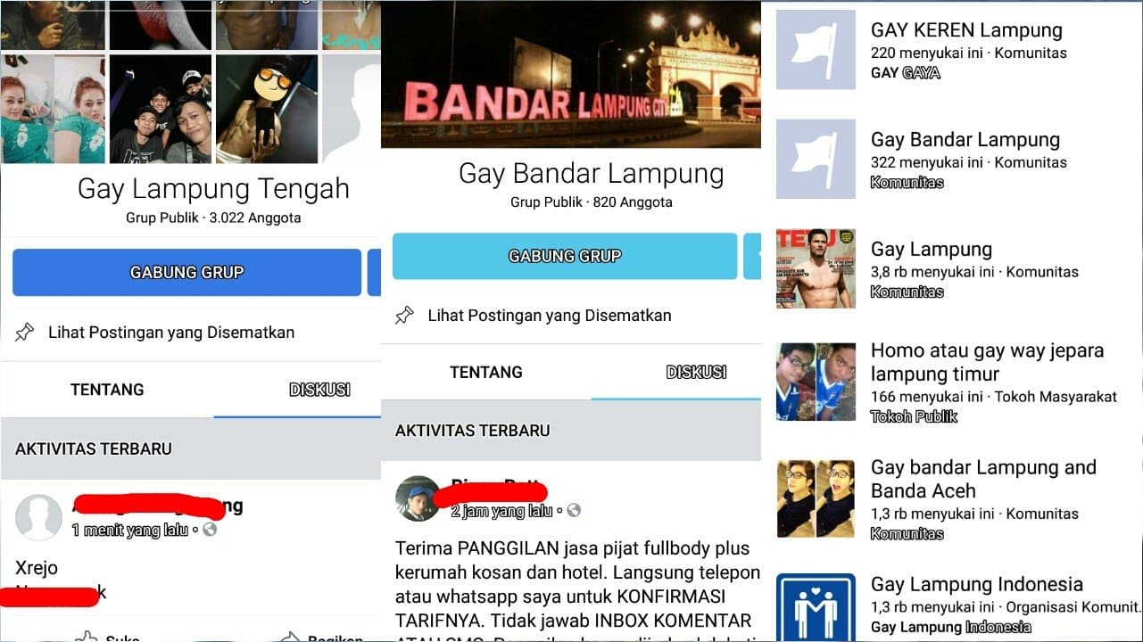 Polisi Pantau Grup Facebook Penyuka Sesama Jenis di Lampung