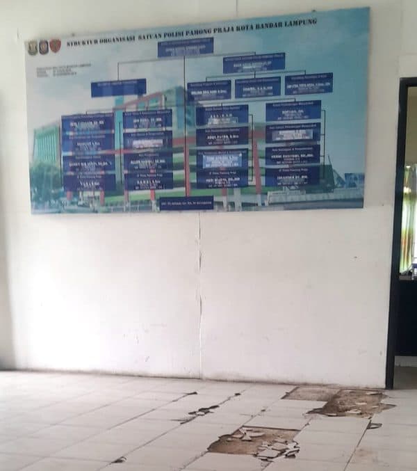 Ada Lubang di Kantor Satpol PP Bandar Lampung