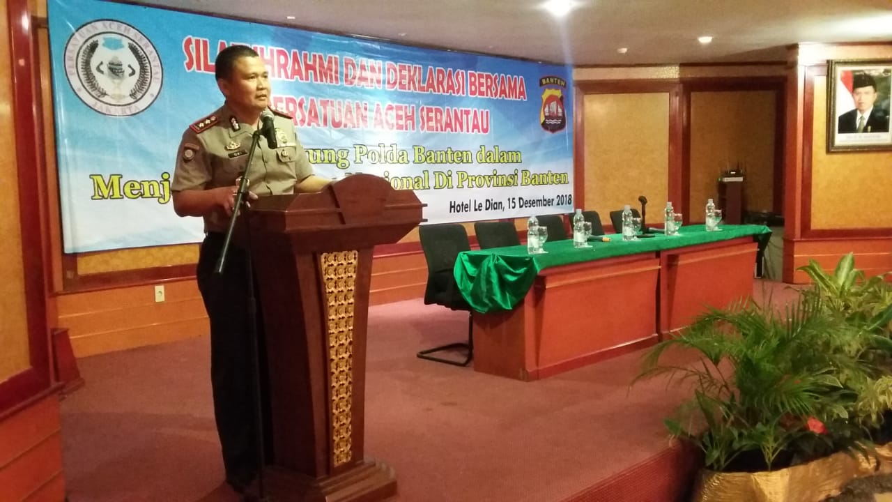 Hadiri Silaturahmi Persatuan Aceh Serantau, Polisi Ajak masyarakat mendukung kamtibmas