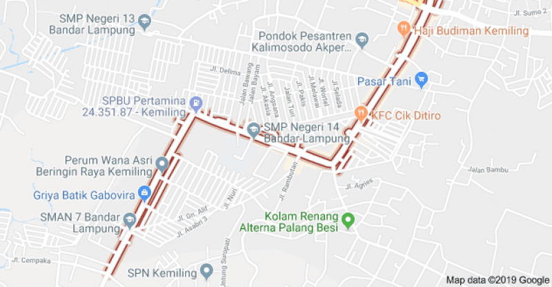 Pemkot Bandarlampung Tahun 2019 Bakal Lebarkan Tiga Ruas Jalan