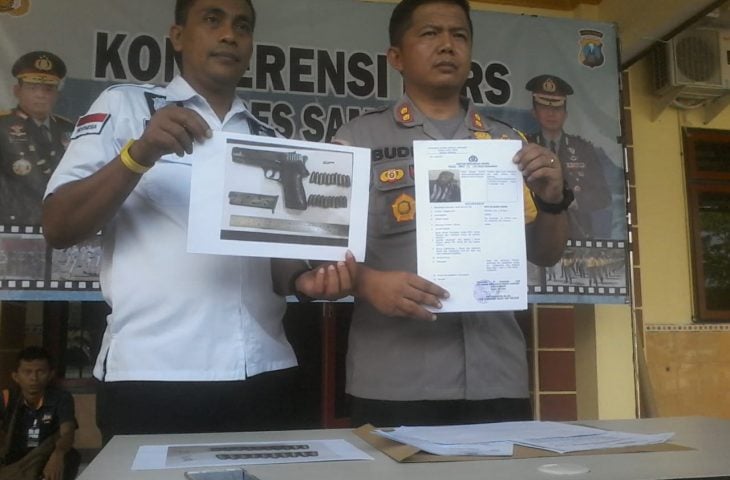 Subaidi Ditembak Pistol Baretta Seharga Rp 5 Juta