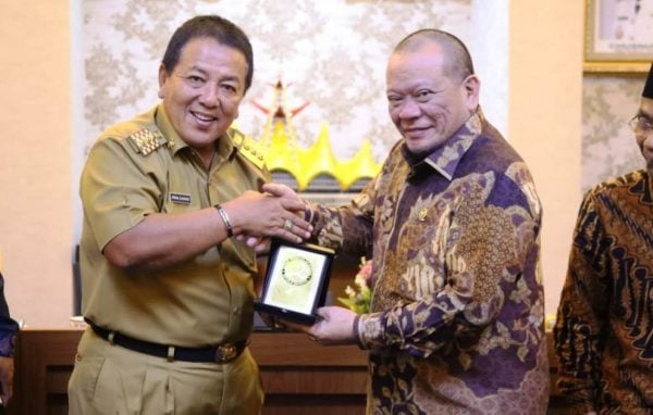 Bertemu Lanyalla, Arinal Harapkan DPD Ikut Mempercepat Pembangunan Lampung