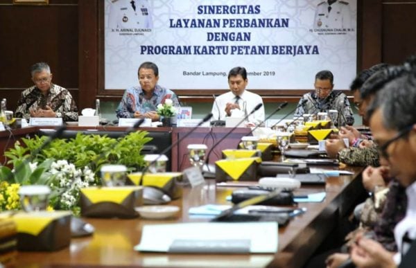 Gubernur Arinal Ajak Perbankan  Bangun Sinergitas Sukseskan Program Kartu Petani Berjaya