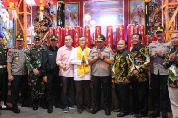 Wakapolda Lampung Hadiri Perayaan Tahun Baru Imlek 2571 Kongzili di Wihara Thay Hin Bio