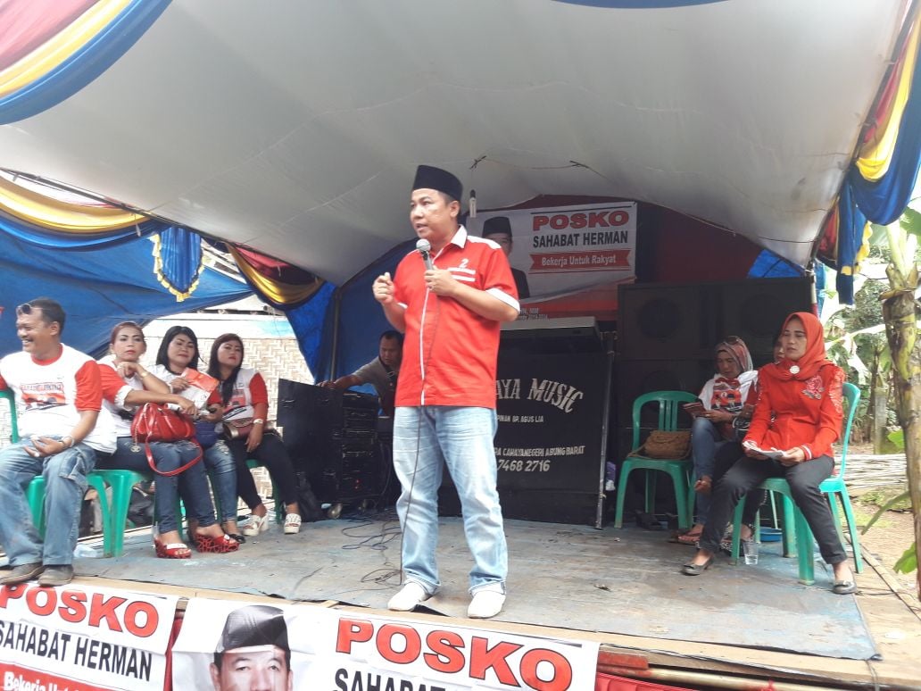 Masyarakat Lampung Utara Ingin Rasakan Sekolah dan Berobat Gratis Herman HN