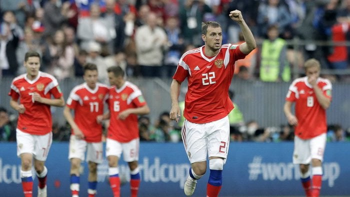 Pertandingan Perdana Piala Dunia, Tuan Rumah Rusia Bekuk Arab Saudi Dengan Score Fantastis 5-0