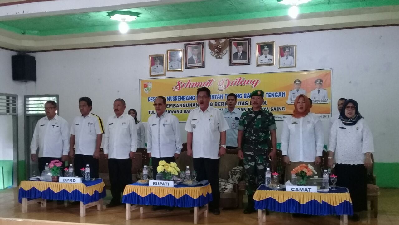Pemda Tubaba Melaksanakan Musrembang Tahun 2018