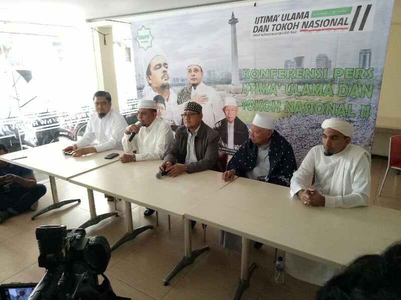 Gelar Ijtima Ulama II, GNPF Dukung Prabowo-Sandi