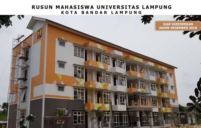 Sejak 2015-2018 Dinas PUPR Lampung Bangun 22 Rusun 4 Untuk Mahasiswa
