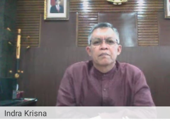 Jelaskan Kebijakan Covid-19 OJK Lampung Ganthering Media Virtual