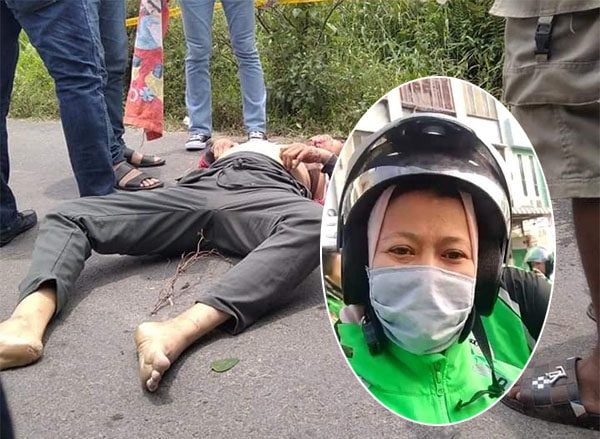 Dalam Kondisi Terlihat Hamil Fitri Yanti Janda Driver Ojol Tewas Mengenaskan Mayatnya Telungkup di Parit Dengan Luka di Leher