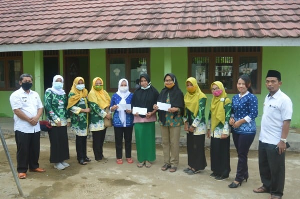 Himpaudi Wilayah Lampung dan Himpaudi Pringsewu Peduli Bencana