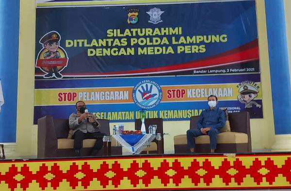 Percepat Program Kapolri Dirlantas Polda Lampung Sosialisasi Program E-TLE Dengan Media