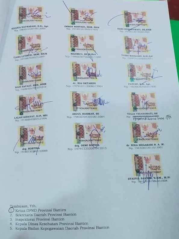 Puluhan Pejabat Dinkes Banten Mengundurkan Diri Berjemaah, Ada Apa?