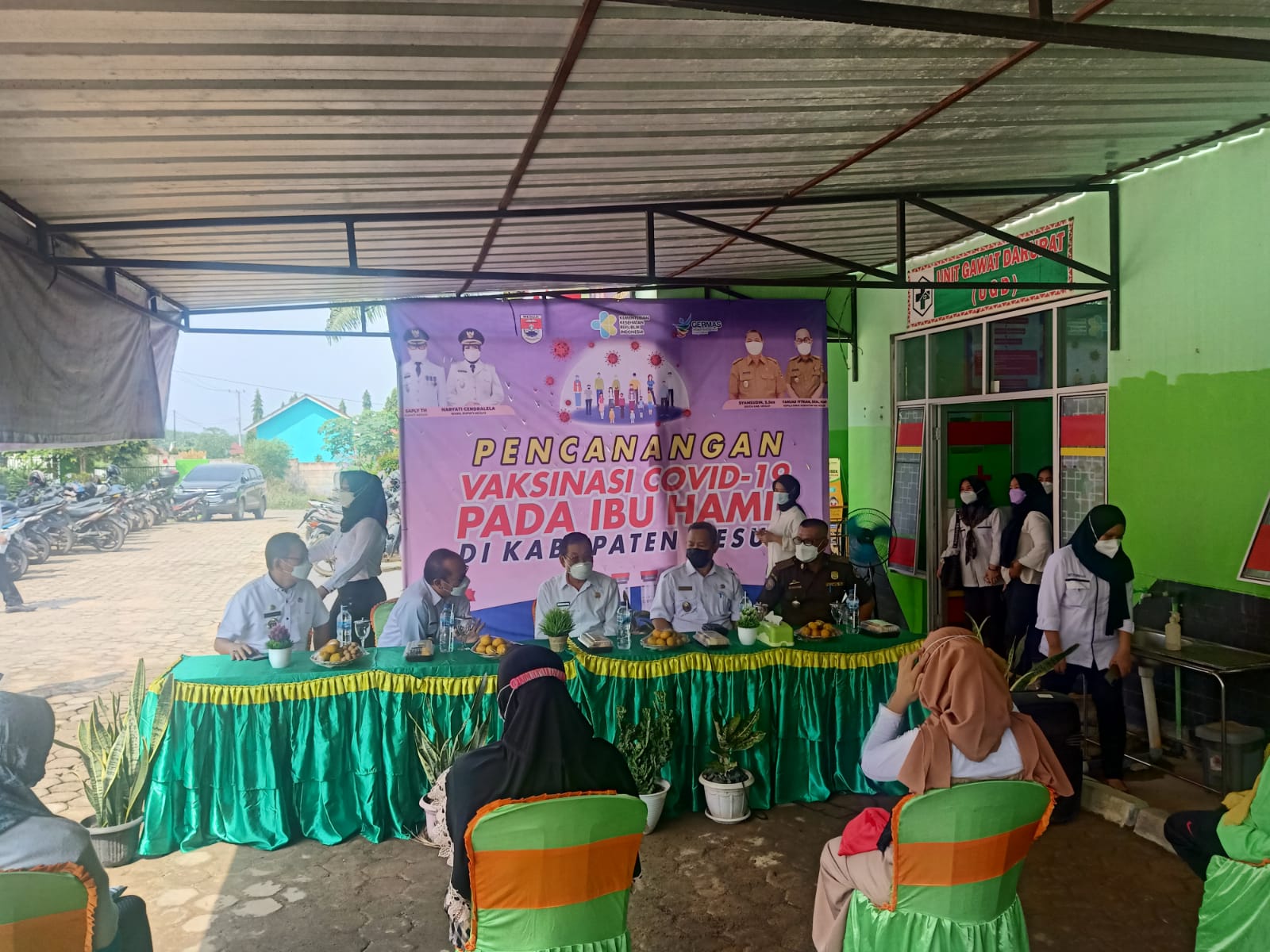 Bupati Saply TH Buka Vaksinasi Covid-19 Ibu Hamil di Kabupaten Mesuji