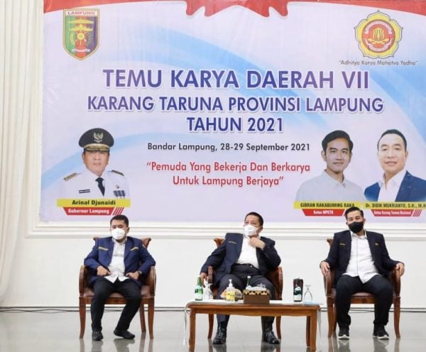 Temu Karya Daerah VII Karang Taruna Provinsi Lampung,  Arinal Ajak Kader Bangun Ekonomi Kerakyatan
