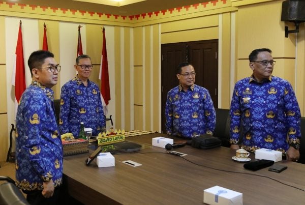 Sekdaprov Lampung Ikuti Peringatan HUT Korpri ke-52