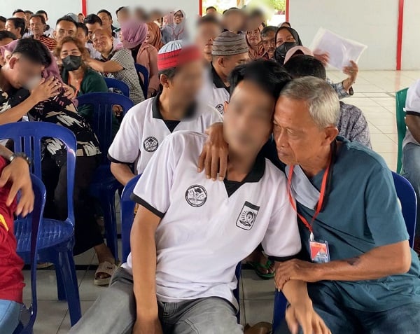 Keluarga WBP Bertangisan di Sidang TPP Lapas Narkotika Bandarlampung