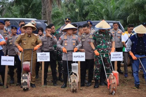 Polda Lampung Dukung Ketahanan Pangan Nasional, Siapkan 2.837,90 Hektar Lahan